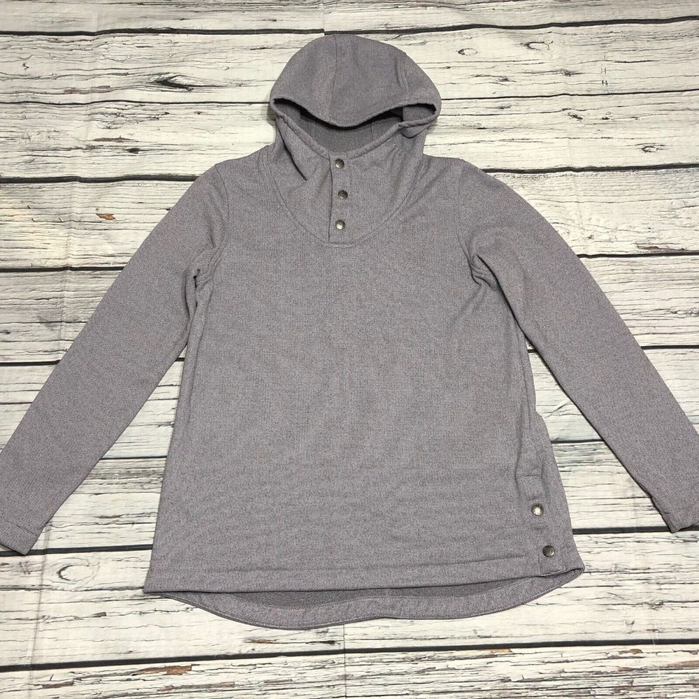 The North Face Women's Light Purple Knit Stitch Fleece Pullover Hoodie Size M